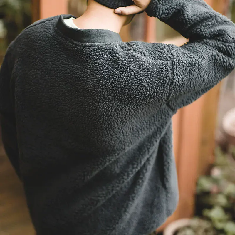 马登工装 抓绒卫衣穿搭